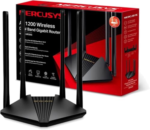 MR30G - Router WiFi, AC1200, Doble Banda, Puertos Gigabit