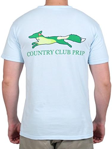 19th Hole Longshanks Logo Tee Shirt in Chambray Blue by Country Club Prep