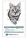 Winston & Bear 3D Cat Stickers - 2 Pack - Grey Tabby Cat Stickers for Wall, Fridge, Toilet and More - Retail Packaged Grey Tabby Cat Stickers