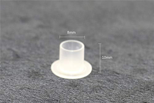 Needlehouse 1000pcs (108mm) Tattoo Ink Caps Professional Tattoo Ink Cups With Base, Caps Plastic Transparent Pigment Cups Caps Tattoo Supplies (108mm)