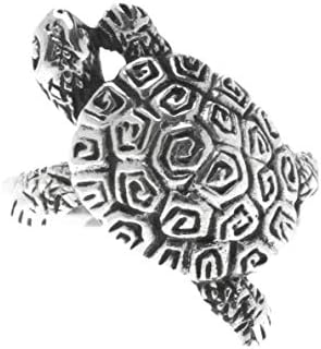 Windalf Ring NAMI Height 2 cm Tortoise High Quality Silver