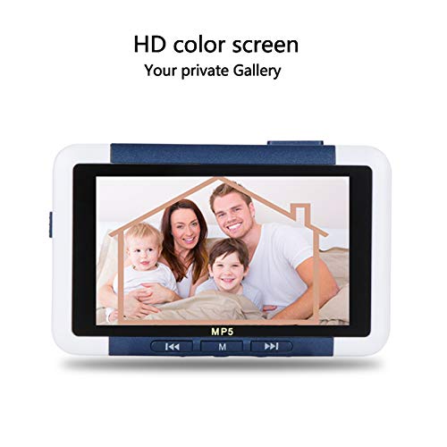 Ocamo MP5 Player 3.5 Inch Slim LCD Screen Music Video Player Recorder E-Book Reader FM Radio Orange 16 GB