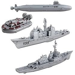 deAO Aircraft Carrier Toy Army Men with Scale Model