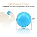 Lightaling 100pcs White & Blue Ocean Balls & Pit Balls Soft Plastic Phthalate & BPA Free Crush Proof - Reusable and Durable Storage Mesh Bag with Zipper