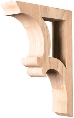 One Pair of Solid Wood Bar Brackets. 1-7/8 x 7-1/2 x 10-1/2 by Wood Corbels