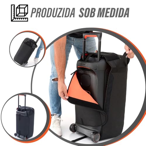 Capa Bolsa Case Triboshop Compatível com Jbl Partybox Stage 320 Espumada Proteção e Transporte Seguros Anti Impacto Alças Reforçadas