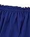 ZANZEA Women's Sexy Off Shoulder Chiffon Lace Ruffle Sleeve Blouse Mini Dress Summer Beach Cover Up Sundress Royal Blue L