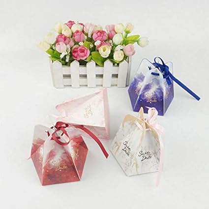 SHthree 20 Unids Kawaii Boda Caja de Dulces Caja de Regalo de ...