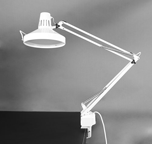 Studio Designs 12044 Studio Combo Lamp with LED Bulb, White