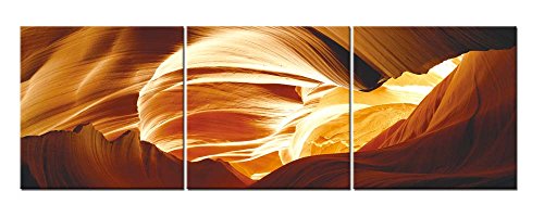 3 Pieces Modern Canvas Painting Wall Art The Picture For Home Decoration Antelope Valley Slot Canyon Arizona Usa Landscape Print On Canvas Giclee Artwork For Wall Decor