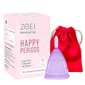 Zoei Odour & Rash Free Menstrual Cups Made with Medical Grade Silicone – Medium (24ml)