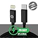 USB C to Lightning Cable fast charging for iPhone X/iPhone 8 iPad pro,Faracent USB Type C to lighnting fast charging cable,Achieve 15-20W at 14.5V/2A for charging 50% in Half hour, 2 packs/3.3FT,Black