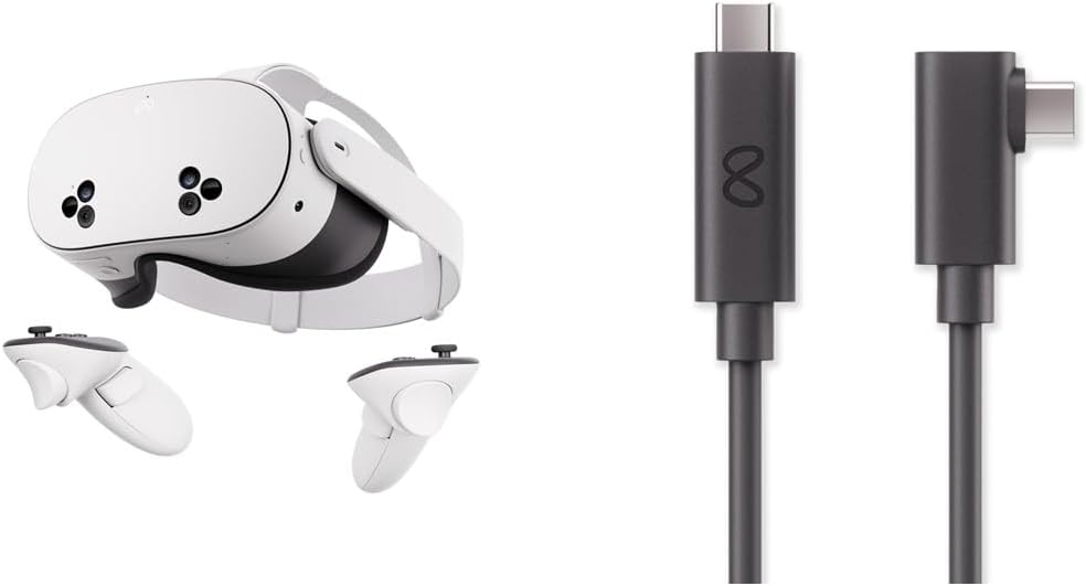 Meta Quest 3S 256 GB Headset and Link Cable