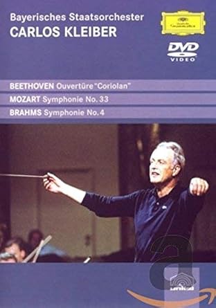 Carlos Kleiber Beethoven Coriolan Overture Brahms Symphony No 4 Mozart Symphony No 33 Munich Amazon De Dvd Blu Ray