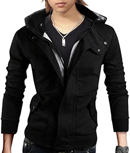 ALFAR HOOP T12 Men’s Casual Jacket, Hooded, Zip-up, Hoodie, Long Sleeves, Outerwear, Coat, Outerwear