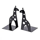Marrywindix Black Cute Giraff Nonskid Bookends Bookend Art Gift