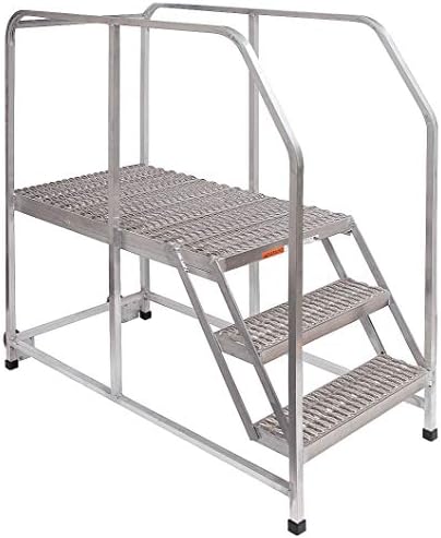 Ega Mobile Platform, Aluminum, Single Access Platform Style, 20" Platform Height - A010H