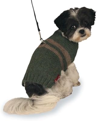 Amazon.com : Harness Dog Sweater: Green 