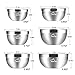 Umite Chef Stainless Steel Mixing Bowls Set, 6 Piece Thickened Kitchen Salad Bowl, Matte and Mirror Finish, Easy for Healthy Meal, Nesting and Stack,1.59, 2.11, 2.85, 3.59, 4.65, 5.50 QT