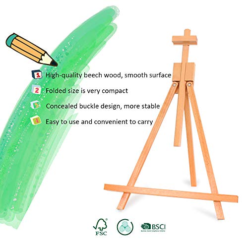Foldable Painting Easel AFrame Easel for Painting Canvases, Premium
