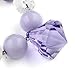 Vcmart Girls Chunky Beads Necklace & Bracelet Set Purple Diamond Pendant with Gift Box