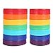 14Pcs Colored Plastic Mason Jar Lids Canning Jar Lids