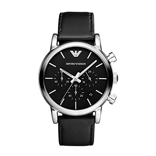 Emporio Armani AR1733 Mens Black Luigi Watch