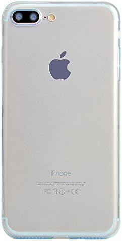 Dfifan [Ultra slim] Iphone 7 Case Clear Phone Case [Flexible Soft TPU ]Apple Iphone 7 Cover (iphone 7 plus blue)