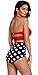 AMOURRI Womens Vintage Polka Underwire High Waisted Swimsuit Bathing Suits Bikini¡­