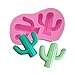 Efivs Arts Succulent Flower Plants Silicone Fondant Molds Sets of 4