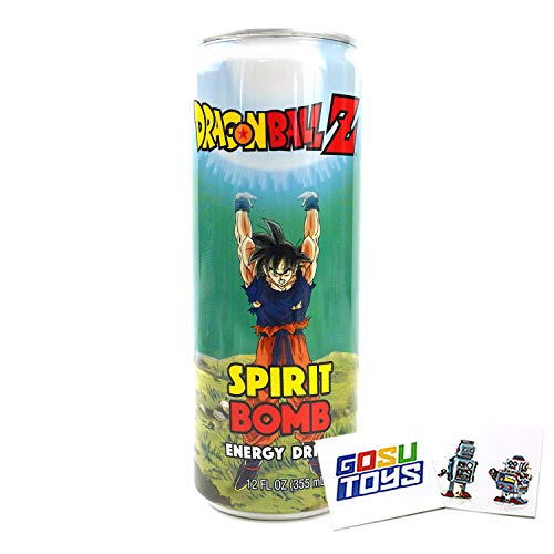 Dragon Ball Z Spirit Bomb Energy Drink 12 FL OZ (355mL) DBZ Goku Can