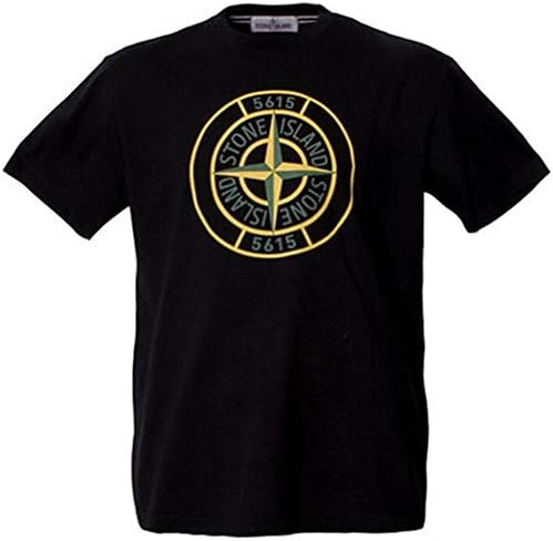 Stone Compass Chest Large Print Short Sleeve Island tee Men Women Couples T Shirt