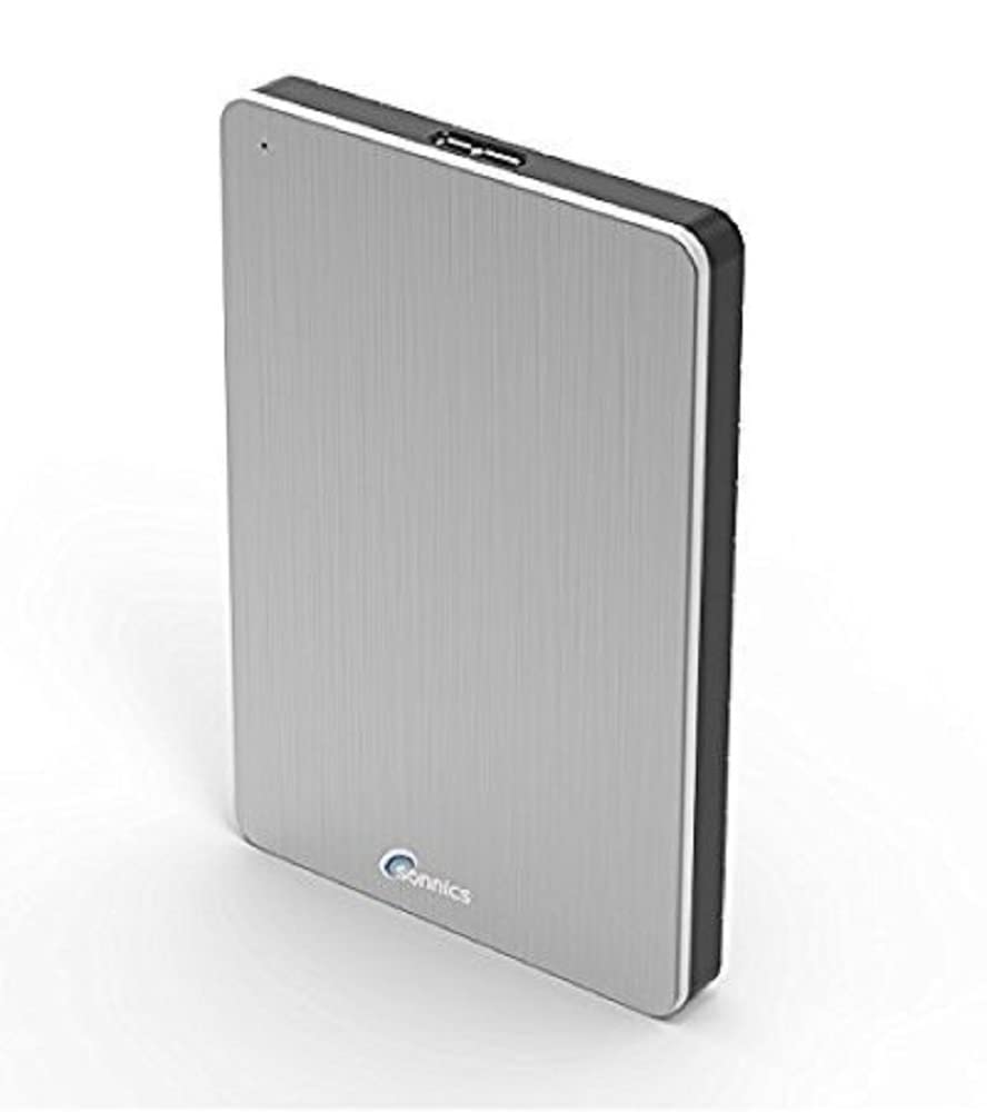 Sonnics 1TB Silver External Portable Hard drive USB 3.0 super fast transfer speed for use with Windows PC, Apple Mac, Smart tv, XBOX ONE & PS4 — image 1