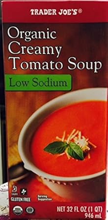 Amazon Com Trader Joes Organic Creamy Tomato Soup Low Sodium Gluten Free Grocery Gourmet Food