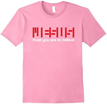 Mens Jesus Doubting Thomas Faith Christian Tshirt Medium Pink