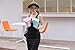 CACUSS Women's Summer Sun Hat Large Brim Visor Adjustable Nylon Buckle Packable UPF 50+(Black)