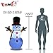 GOOSH Christmas Masters Inflatable Snowman with Branch Hand LED Lights Indoor-Outdoor Yard Lawn Decoration - Cute Fun Xmas Holiday Blow Up Party Display (5 Foot Tall Inflatable Snowman)