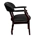 Flash Furniture Diamond Black LeatherSoft Conference Chair with Accent Nail Trim