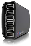 i-xtm© Multiple USB Charger 6 Port 60 Watt Portable High Speed Charging Station; 3-1 Cable Included