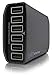 Multiple USB Charger 6 Port 60 Watt by i-xtm - Portable High Speed Charging Station; 3-1 Cable Included($6.97 value)