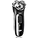 RUNWE Rs980 Electric Rotary Shaver Rechargeable Cordless Razor with Beard Trimmer for Men Wet and Dry Shaving, Charcoal Grey