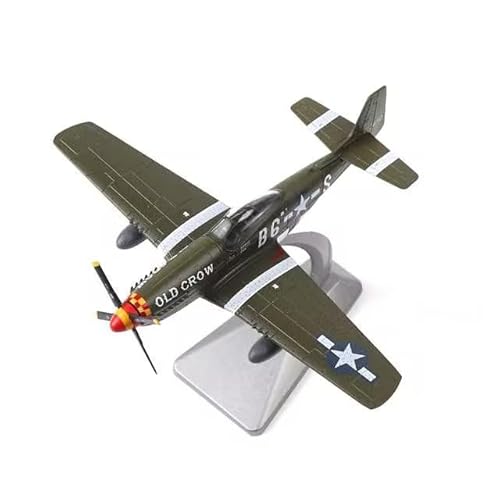 NUOTIE P51-D Mustang 1/72 Metal Airplane Model Kit with Stand WWII