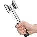 iCooker Meat Tenderizer Stainless Steel Hammer with Rubber Grip Handle