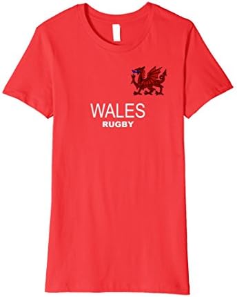 Womens Wales Rugby Jersey T-Shirt Large Red