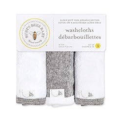Burt's Bees Baby Infant Washcloths, 100% Organic