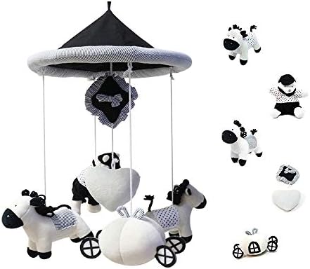 cot mobile black and white