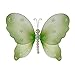 The Butterfly Grove Isabella Pearl Butterfly Decoration 3D Hanging Mesh Organza Nylon Decor, Green Honeydew, Small, 5