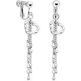 Handcrafted Artistic Heart Clip On Earrings
