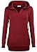 YaYa Bay Womens Long Sleeve Pullover Wrapped V Neck Tunic Sweatshirt Hoodie