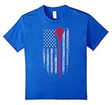 Lacrosse American Flag T-Shirt - Lacrosse Stick Flag T Shirt